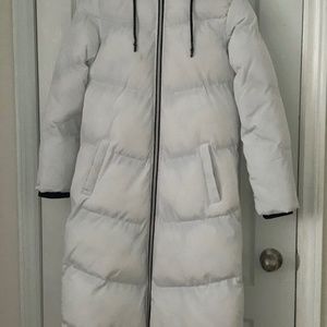 White Long Puffer Parka